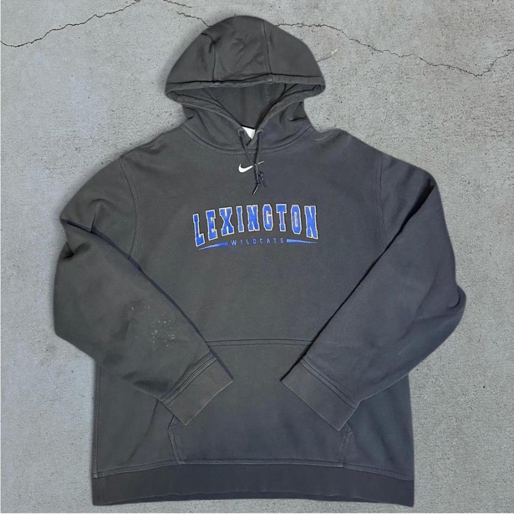 Nike Lexington Wildcats Gray Center Swoosh Hoodie